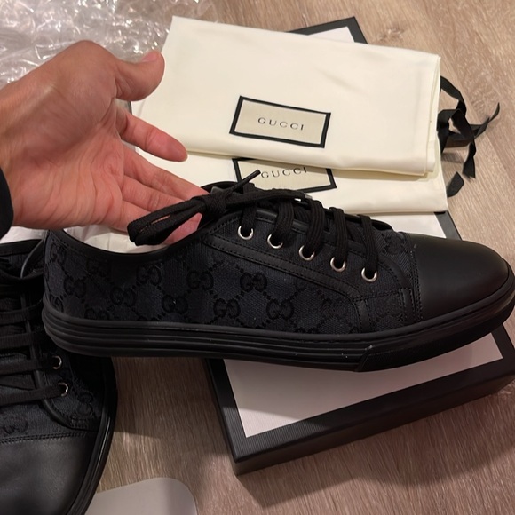 Gucci GG Black Canvas Miro Soft - Picture 6 of 10